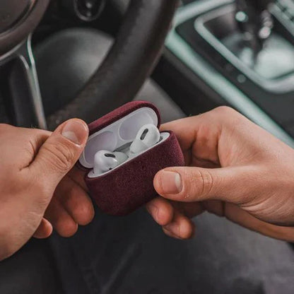Alcantara Case - AirPods - Vinho