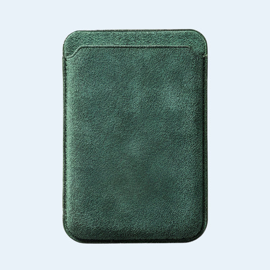 Carteira Alcantara MagSafe - Verde Meia Noite